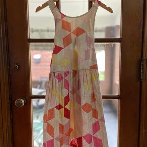 Geometric Patterned Kids Dress